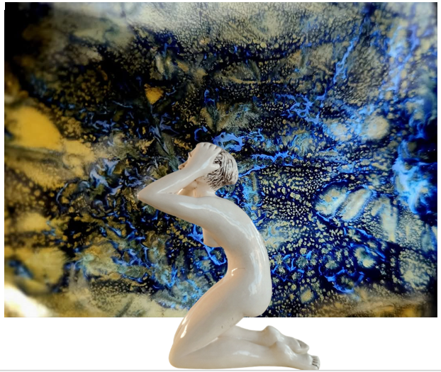 escultura cerámica Desesperada